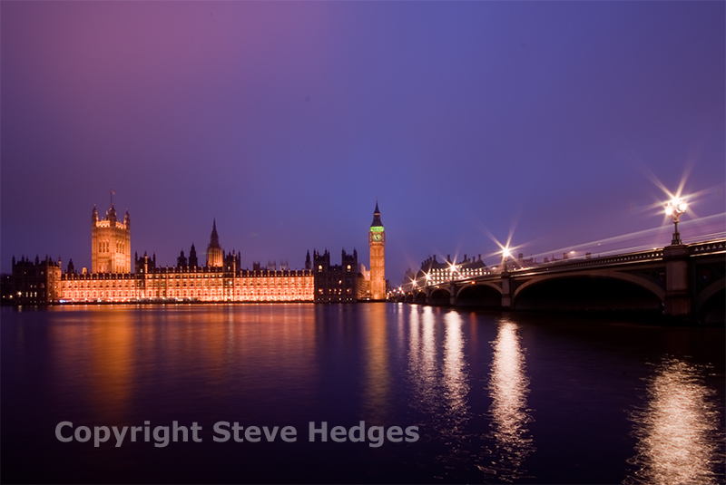 London Parliament Night